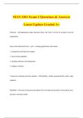 MAN 3301 Exam 2 Questions & Answers Latest Update Graded A&plus;