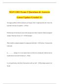 MAN 3301 Exam 2 Questions & Answers Latest Update Graded A&plus;