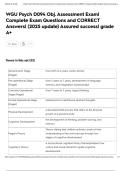 WGU Psych D094 Obj&period; Assessment Exam&vert; Complete Exam Questions and CORRECT Answers&vert; &lpar;2025 update&rpar; Assured success&vert; grade A&plus;