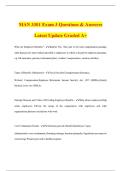 MAN 3301 Exam 3 Questions & Answers Latest Update Graded A&plus;
