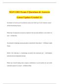 MAN 3301 Exam 3 Questions & Answers Latest Update Graded A&plus;