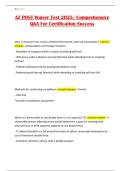 AZ POST Waiver Test 2025&sol; Comprehensive Q&A For Certification Success