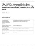 WGU - D291 Pre-Assessment Review Exam Questions & Answers&comma; Well Elaborated &vert; Already Verified Test &vert;100&percnt; Verified solutions &vert; 20252026 Latest&excl;&excl;
