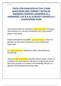 PNCB CPN EXAM 2025 ACTUAL EXAM  QUESTIONS AND CORRECT DETAILED  ANSWERS &lpar;VERIFIED ANSWERS&rpar; ALL  ANSWERED &lbrace;190 Q & A&rcub; ALREADY GRADED A&plus; &vert;  GUARANTEED PASS 
