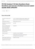 ITE 152 Modules 9-12 Quiz Questions Exam Questions and Answers &lpar;Verified Answers&rpar; &lpar;Latest Update 2025&rpar; UPDATE&excl;&excl;