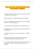 EMR ASHI FINAL PREP EXAM QUESTIONS AND CORRECT ANSWERS