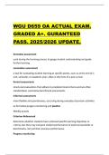 WGU D659 OA ACTUAL EXAM&period;  GRADED A&plus;&period; GURANTEED  PASS&period; 2025&sol;2026 UPDATE&period;