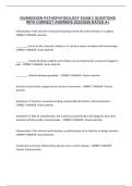 RASMUSSEN PATHOPHYSIOLOGY EXAM 2 QUESTIONS WITH CORRECT ANSWERS 2025&sol;2026 RATED A&plus;