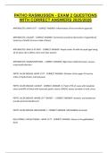 PATHO RASMUSSEN - EXAM 2 QUESTIONS WITH CORRECT ANSWERS 2025&sol;2026