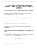Rasmussen Patho Exam Questions with 100&percnt; Correct Answers &vert; Latest Version &lpar;2025&sol;2026&rpar; Expert Verified