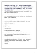 Relativity RCA Exam 2025 update&vert; comprehensive questions and verified answers &lpar;complete solutions&rpar; ASSURED SUCCESS&vert;GRADE A&plus;&excl;&excl; &lpar;100&percnt; ACCURATE&rpar; GET IT RIGHT&excl;&excl;