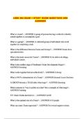 LDRS 302 EXAM 1 STUDY GUIDE QUESTIONS AND ANSWERS