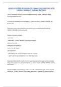JERSEY COLLEGE MEDSURG 1 RN FINAL EXAM QUESTIONS WITH CORRECT ANSWERS 2025&sol;2026 RATED A&plus;