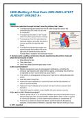 HESI-MedSurg 2 Final Exam 2025-2026 LATEST ALREADY GRADED A&plus;