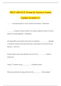 MGT-420 GCU Exam & Answers Latest Update Graded A&plus;