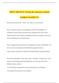 MGT-420 GCU Exam & Answers Latest Update Graded A&plus;
