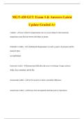 MGT-420 GCU Exam 3 & Answers Latest Update Graded A&plus; Conflicts - occur whenever disagreements exist in a social setting or when emotional antagonisms create friction between individuals or groups&period;