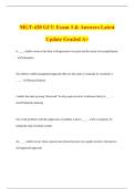 MGT-420 GCU Exam 3 & Answers Latest Update Graded A&plus;