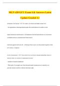 MGT-420 GCU Exam 4 & Answers Latest Update Graded A&plus;