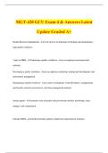 MGT-420 GCU Exam 4 & Answers Latest Update Graded A&plus;