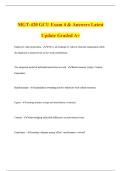 MGT-420 GCU Exam 4 & Answers Latest Update Graded A&plus; Employee value proposition - EVP&comma; is an exchange of value in what the organization offers the employee in return for his or her work contributions&period;