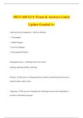 MGT-420 GCU Exam & Answers Latest Update Graded A&plus;