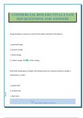 COMMERCIAL BOILERS FINAL EXAM 2025 QUESTIONS AND ANSWERS