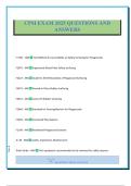 CPSI EXAM 2025 QUESTIONS AND ANSWERS