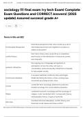 sociology 111 final exam ivy tech Exam&vert; Complete Exam Questions and CORRECT Answers&vert; &lpar;2025 update&rpar; Assured success&vert; grade A&plus;