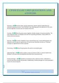 CPSM EXAM 3 2025 QUESTIONS AND ANSWERS