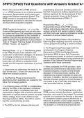SPIPC &lpar;SPeD&rpar; Test Questions with Answers Graded A&plus;