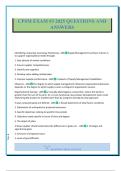CPSM EXAM &num;3 2025 QUESTIONS AND ANSWERS