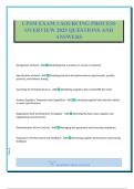 CPSM EXAM 1 SOURCING PROCESS OVERVIEW 2025 QUESTIONS AND ANSWERS