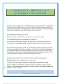 CPSM EXAM 1 &ndash; SOURCING 2025 QUESTIONS AND ANSWERS