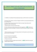 CRAT PREP EXAM 2025 QUESTIONS AND ANSWERS