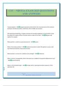 CST &ndash; NBSTSA EXAM 2025 QUESTIONS AND ANSWERS