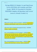 Portage BIOD 121 Module 1-6 and Final Exam  Newest 2025&sol;2026 &lpar;All 6 modules and Final  Exam&rpar; &sol; BIOD 121 Essentials In Nutrition  2025&sol;2026 Complete All Questions And Correct  Answers &vert;Already Graded A&plus;&vert;&vert; 