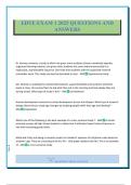 EDTE EXAM 1 2025 QUESTIONS AND ANSWERS