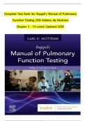 Test Bank -Ruppel's Manual of Pulmonary Function Testing&comma; 12th Edition&lpar; Carl Mottram&comma; 2022&rpar;&comma; All Chapters &vert;&vert;Latest Edition