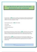 ESS IB FINAL REVIEW EXAM 2025 QUESTIONS AND ANSWERS