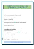 FIRE INSTRUCTOR 2 EXAM 2025 QUESTIONS AND ANSWERS