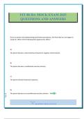 FIT BCBA MOCK EXAM 2025 QUESTIONS AND ANSWERS