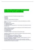 AGD FELLOWSHIP EXAM PRACTICE QUESTIONS AND ANSWERS