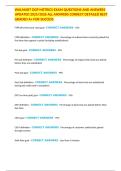 WALMART OGP METRICS EXAM QUESTIONS AND ANSWERS UPDATED 2025&sol;2026 ALL ANSWERS CORRECT DETAILED BEST GRADED A&plus; FOR SUCCESS