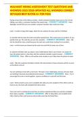WALMART HIRING ASSESSMENT TEST QUESTIONS AND ANSWERS 2025&sol;2026 UPDATED ALL ANSWERS CORRECT DETAILED BEST RATED A&plus; FOR PASS