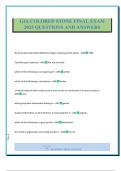 GIA COLORED STONE FINAL EXAM 2025 QUESTIONS AND ANSWERS