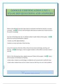GOOGLE CERTIFICATION UNIT 1 EXAM 2025 QUESTIONS AND ANSWERS