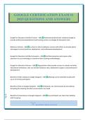 GOOGLE CERTIFICATION EXAM &num;1 2025 QUESTIONS AND ANSWERS
