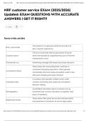 NRF customer service EXAM &lpar;2025&sol;2026&rpar; Updated&colon; EXAM QUESTIONS WITH ACCURATE ANSWERS &vert; GET IT RIGHT&excl;&excl;