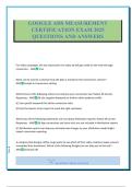 GOOGLE ADS MEASUREMENT CERTIFICATION EXAM 2025 QUESTIONS AND ANSWERS